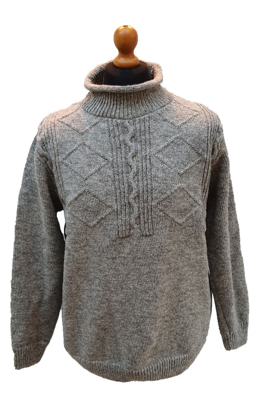 Headlow pure lambswool high neck jumper for men and women