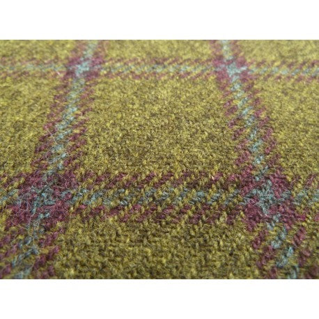 Strong Olive Plaid Tweed